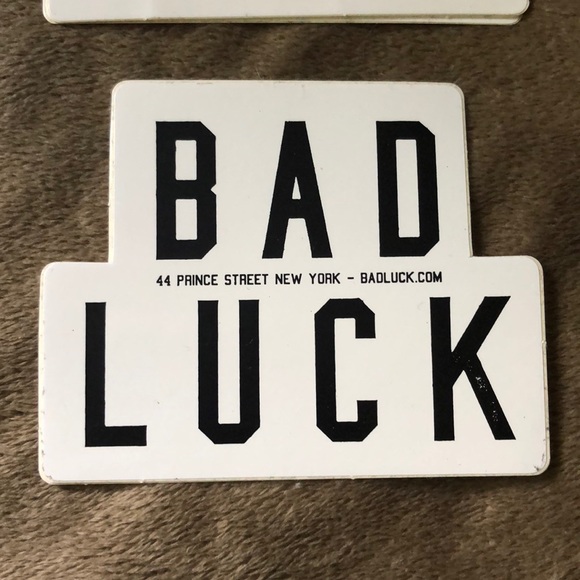 BRANDY MELVILLE BAD LUCK STICKERS - Picture 4 of 4